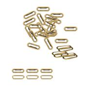 Trimming Shop 50pcs Ovalado Ojales - Bronce, 25 mm
