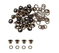 Trimming Shop 8mm Bronce Largo Barrell Ojales con Arandelas Duradero para Cuero Manualidades, Bricolaje Artes & Proyectos de Costura - Ideal Bolsas, Ropa & Manualidades (Pack 100)