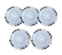 Trimming Shop Alfileres de costura en blanco y negro con cabezas de perlas en forma de pera, accesorio para confección de tela elegante, arte de bricolaje, decoración de manualidades y bufandas de