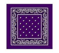 Trimming Shop Algodón Unisex Bandana Diadema Bufanda,Envoltura Cabeza,Ligero,Transpirable y Duradero Para Muñequera, Sombreros,Delirar,Equitación, Aire Libre, Fiestas - Morado