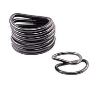 Trimming Shop Anillos D Metálicos para Cierre Correas, Artes y Manualidades,Mascota Cuellos,Ajustable Reparación Bolsas - Gun Metal, 15 mm