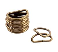 Trimming Shop Anillos D Metálicos para Cierre Correas, Artes y Manualidades,Mascota Cuellos,Ajustable Reparación Bolsas - Latón Envejecido, 50mm