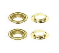 Trimming Shop Anillos Dorados Extra Grandes de 40 mm con Arandelas, Paquete de 10 - Ojales para Ropa y artesanía en Cuero, Arandelas para pancartas de Vinilo y sujeción de lienzos