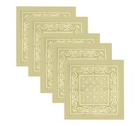 Trimming Shop Bandana unisex de algodón de 54 cm, bufanda con patrón de cachemira, ligera, transpirable, duradera, para hombres y mujeres, pulsera, ropa para el cuello, para equitación, fiestas al