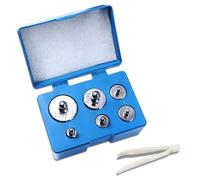 Trimming Shop Báscula de 200 g, cromada para una calibración precisa y Comprobar la precisión de balanzas Digitales y de Bolsillo, Joyas y básculas de Cocina (6 Unidades)