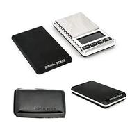 Trimming Shop Báscula digital portátil de bolsillo de 500 g x 0,01 g, minibáscula electrónica multifuncional portátil con pantalla LCD retroiluminada para pesar oro y joyas