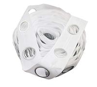 Trimming Shop Blanco Cortina Cinta Cabezal para 40mm Polo para Cortinas Y Cortinas - Blanco, Metre