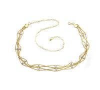 Trimming Shop Cadena Cintura para Mujer, cinturón con Diamantes imitación para Accesorios Moda, Bodas, Ropa Informal, etc. - Oro, 120, Dorado, 120