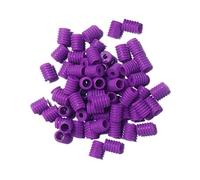 Trimming Shop - Cierre de cordón de silicona para palanca (9 mm x 6,5 mm, morado, 50 unidades)