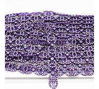 Trimming Shop Cinta morada con diamantes de imitación AB - Cadena de diamantes para recortar y adornar - Cordón con diamante falso para suministros de costura, ropa, 1 metro