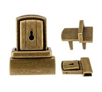 Trimming Shop Coger Tuck Cerradura Cierre Hebilla Bolso Closer Pulgar Cerradura para Cuero Bolsa, Bolso, Bolso, Manualidades, Arte y Artesanía, Bricolaje Proyectos, Plateado, 29mm x 20mm, 1pc
