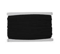 Trimming Shop Cordón elástico de 9 mm de ancho, banda elástica plana negra suave y elástica para coser ropa, tejer, proyectos de manualidades, faldas y pantalones, cintura de 10 metros de largo