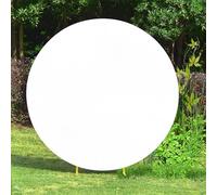 Trimming Shop Cubierta redonda de poliéster y elastano, tela de arco circular para decoración de fiestas, celebraciones de cumpleaños, fotografía artística, boda, decoración de eventos (blanco, 200