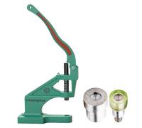 Trimming Shop Doble Tapa Remaches Fijación Troqueles Juego De Universal Mano Verde Máquina Prensa, Remaches Tubulares Instalar Herramienta para Bricolaje Artesanía en Piel, Bolso,Correas,Bolsos