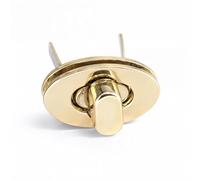 Trimming Shop Forma Ovalada Giro y Vuelta Cerradura Plateado Cierre Hebilla Cerradura Cierres para Bolsos, Bricolaje Proyectos, Arte y Artesanías, Embragues, Bolsas, Bolso