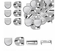 Trimming Shop Gancho y Barra de Cierre Cierres para Pantalones, Faldas, Túnicas, Ropa Interior, No Costura Cierres - 10pcs, 11mm