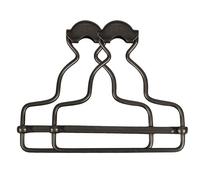 Trimming Shop Gunmetal 53mm x 42mm Dungaree Hebillas Metal Clip Cierres para Liga, Mano Bolsas, Chaquetas, Monos, Correas, Niños Overoles, Bricolaje Ropa - Acero, 53 x 42 mm