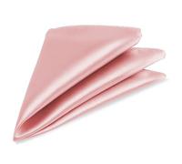 Trimming Shop Italiano Cuadrado Satén Pañuelo Para Ropa Formal, Bodas, Graduación, Celebración, Graduación, Fiestas - Unisex, Diseño Clásico - Rosa Claro, 23cm