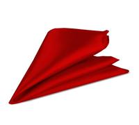 Trimming Shop Italiano Cuadrado Satén Pañuelo Para Ropa Formal, Bodas, Graduación, Celebración, Graduación, Fiestas - Unisex, Diseño Clásico - Rojo Intenso, 9" (23cm), 9" (23cm)