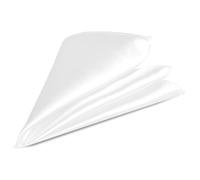 Trimming Shop Italiano Cuadrado Satén Pañuelo Para Ropa Formal, Bodas, Graduación, Celebración, Graduación, Fiestas - Unisex, Diseño Clásico - Blanco, 9" (23cm), 9" (23cm)