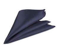 Trimming Shop Italiano Cuadrado Satén Pañuelo para Ropa Formal, Bodas, Graduación, Celebración, Graduación, Fiestas - Unisex, Diseño Clásico - Azul Marino, 9" (23cm), 9" (23cm)