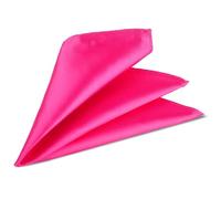 Trimming Shop Italiano Cuadrado Satén Pañuelo para Ropa Formal, Bodas, Graduación, Celebración, Graduación, Fiestas - Unisex, Diseño Clásico - Rosa Intenso, 9" (23cm), 9" (23cm)