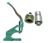 Trimming Shop KAM Mano Máquina Prensa & Chasquear Poppers - Cierre Botones a Presión Herramienta de Ajuste Plantilla Kit- Equipo para Costura, Cuero Manualidades, y Prendas Reparación - Verde, 11mm