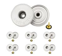 Trimming Shop Latón Vaqueros Botones Tachuela Cierres Con Espalda Alfiler Denim Recambio Para Reparación Ropa, de Mujer Faldas, Bricolaje Manualidades (20mm,Plateado) - 10, Jeans Buttons ONLY