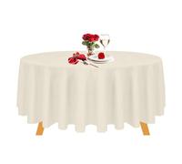 Trimming Shop - Mantel Redondo de poliéster para Bodas, recepciones, Banquetes, Fiestas corporativas, Eventos, decoración de Mesa, 228 cm, Paquete de 1