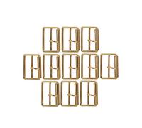 Trimming Shop Metal Simple Clavijas Rodillo Hebilla Correa Ajustador para Zapatos, Bolsas, Equipaje, Mochila, Ropa Accesorios, Leathercraft, Plateado, 20mm, 10pcs - Oro (30mm), 30mm