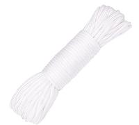 Trimming Shop Nylon Riel Cortina Cuerda En 3mm - Ideal Repuesto para Antiguo Deslizamiento Cuerdas - Disponible En 10 Metro, Blanco - Blanco, 10 Metre