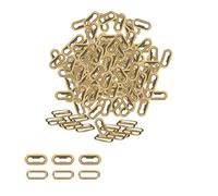 Trimming Shop Ovalado Ojales con Arandelas Latón a Prueba de Óxido Duradero Ojales para Bricolaje Leathercraft, Bolsas, Ropa,Correas,Bolsos Decoración (15mm, Bronce, 50pcs)