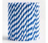 Trimming Shop Paquete de 100 pajitas de papel para beber para fiestas | Pajitas de papel | Pajitas de cóctel | Pajitas desechables