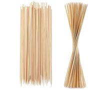 Trimming Shop Paquete de 80 pinchos de bambú de 30 cm de largo, duraderos pinchos de madera para kebab malvavisco, barbacoa, parrilla, frutas, cóctel, chocolate, fuente esencial para fiestas