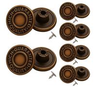 Trimming Shop Recambio Botones De Los Pantalones Vaqueros 17mm EN OSCURO Bronce - BRICOLAJE o Fijar con Martillo (Paquete de 10)