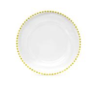 Trimming Shop Redondo Cargador Platos Juego Cena Mesa Decoración Presentación Placa para Bodas, Navidad, Fiestas, Vajilla, Comedor, Banquetes, 33cm - Design-2, 33cm