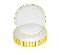 Trimming Shop Redondo Cargador Platos Juego Cena Mesa Decoración Presentación Placa para Bodas, Navidad, Fiestas, Vajilla, Comedor, Banquetes, 33cm - Design-2, 33cm