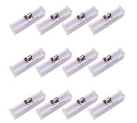 Trimming Shop Rodillo manual de cigarrillos de 2 vías, 12 piezas, tamaño de bolsillo, máquina de liar tabaco de plástico ligera y duradera para viajes, fabricante de cigarrillos compacto de 70 mm para