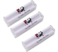 Trimming Shop Rodillo manual de cigarrillos de 2 vías, 3 piezas, tamaño de bolsillo, máquina de liar tabaco de plástico ligera y duradera para viajes, fabricante de cigarrillos compacto de 70 mm para