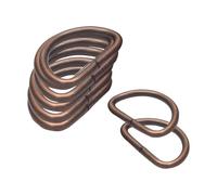 Trimming Shop Sujetadores de Anillo en D de Metal no Soldado, Hebillas duraderas para Bolsa de Mano, Correa de cincha, 15 mm, Cobre, 20 Unidades