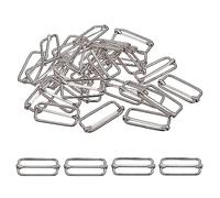 Trimming Shop Tienda de Recortar 38 mm Triglide Bronce Hebilla Giratoria Metal Slide Trigger Snap Ganchos para Correas de cincha, Metal, Plateado, 25pcs