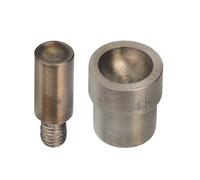 Trimming Shop Troquel de remache con forma de cúpula de 15 mm, herramienta de remache de prensa manual verde para artesanía en cuero, proyectos de bricolaje, tapicería y remache de precisión para