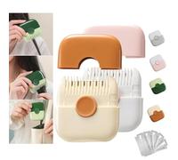 TrimPocket Hair Trimmer/Comb, 2 in 1 Trimpocket Hair Trimmer/Comb Kids with Blades, Split Ends Hair Trimmer, Manual Hair Trimming and 2 in 1 Bangs Trimmer for Women, Dual-Side Design (2Pcs-A)