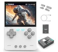 Trimui ladrillo Patio Trasero Consola de Juegos portátil 13000+ Juegos,3,2 Pulgadas Arcade portátil emulador de Videojuegos para los presentes,3000 mah Red de Apoyo a la Batalla (white-128g)