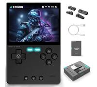 Trimui ladrillo Patio Trasero Consola de Juegos portátil 13000+ Juegos,3,2 Pulgadas Arcade portátil emulador de Videojuegos para los presentes,3000 mah Red de Apoyo a la Batalla (black-128g)