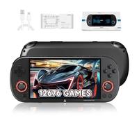 Trimui Smart Pro Retro Consola de Juegos portátil 64G,Retro Gaming 4.96-In 1280x720 IPS HD Display 5000 mAh Linux System,Preload 12676 Classic Games with 26 Emulators(Black)