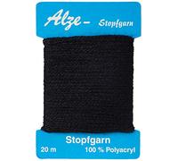 Trimz 505-820 Lana zurcida, Poliéster, Negro, 1x20m