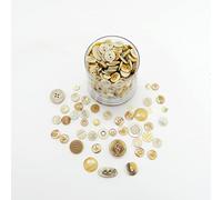 Trimz Botones de formas y tamaños surtidos, 250 g, natural