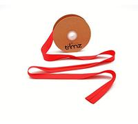 Trimz Cinta al bies de polialgodón, color rojo, 25 mm x 20 m