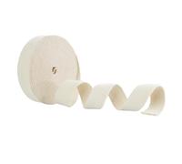 Trimz Cinta de algodón, color crudo, 25 mm x 10 m